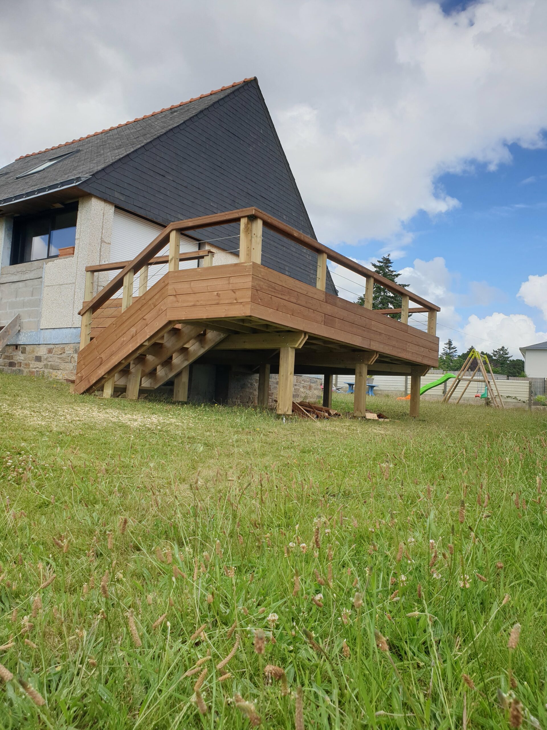 terrasse surélevé sur maison